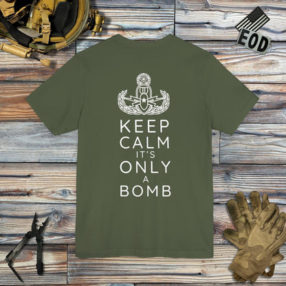 K-Factor Supply Co Keep Calm (Back Print) T-Shirt