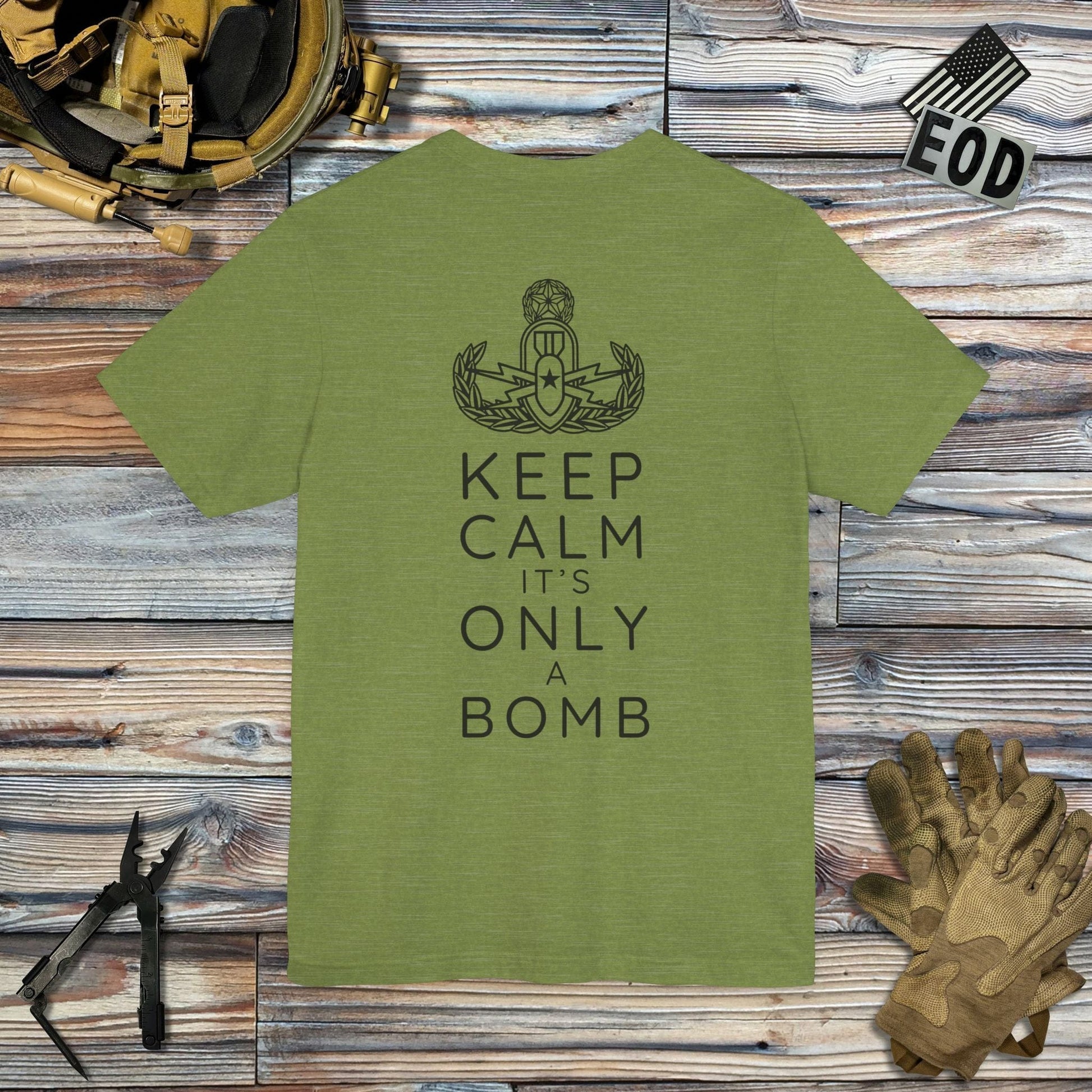 K-Factor Supply Co Keep Calm (Back Print) T-Shirt
