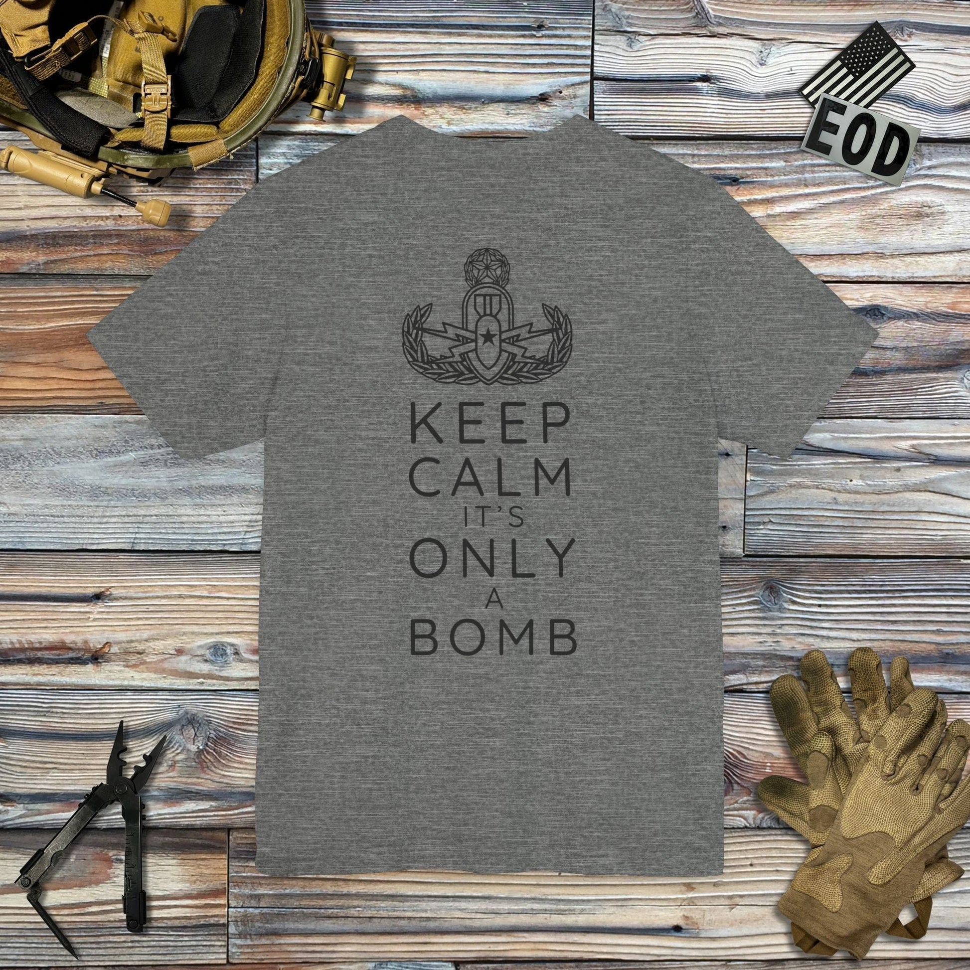 K-Factor Supply Co Keep Calm (Back Print) T-Shirt