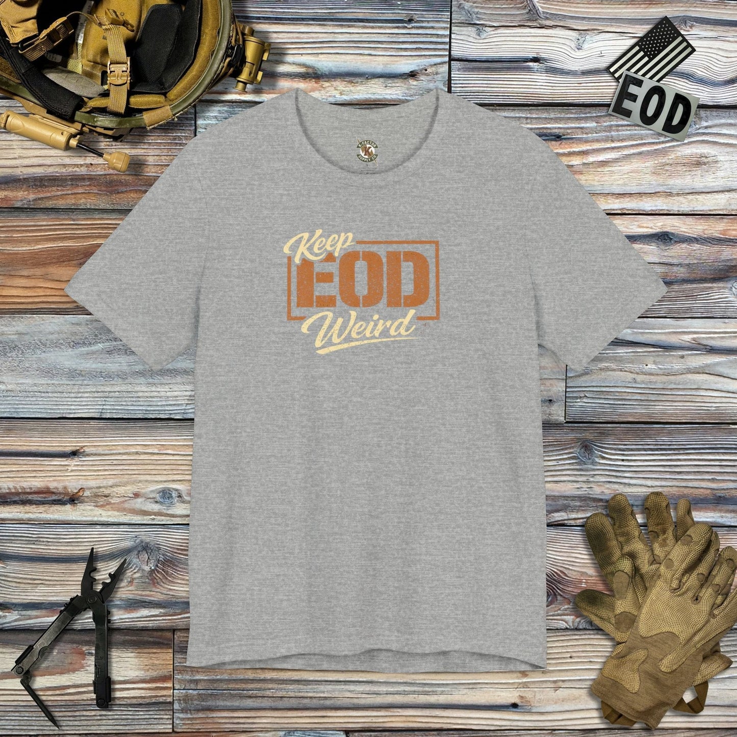 K-Factor Supply Co Keep EOD Weird T-Shirt