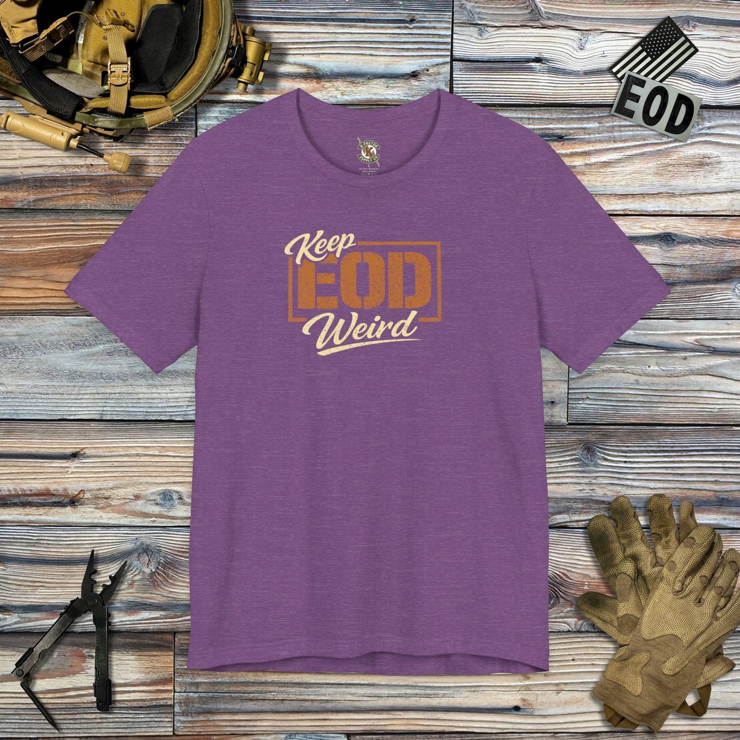 K-Factor Supply Co Keep EOD Weird T-Shirt