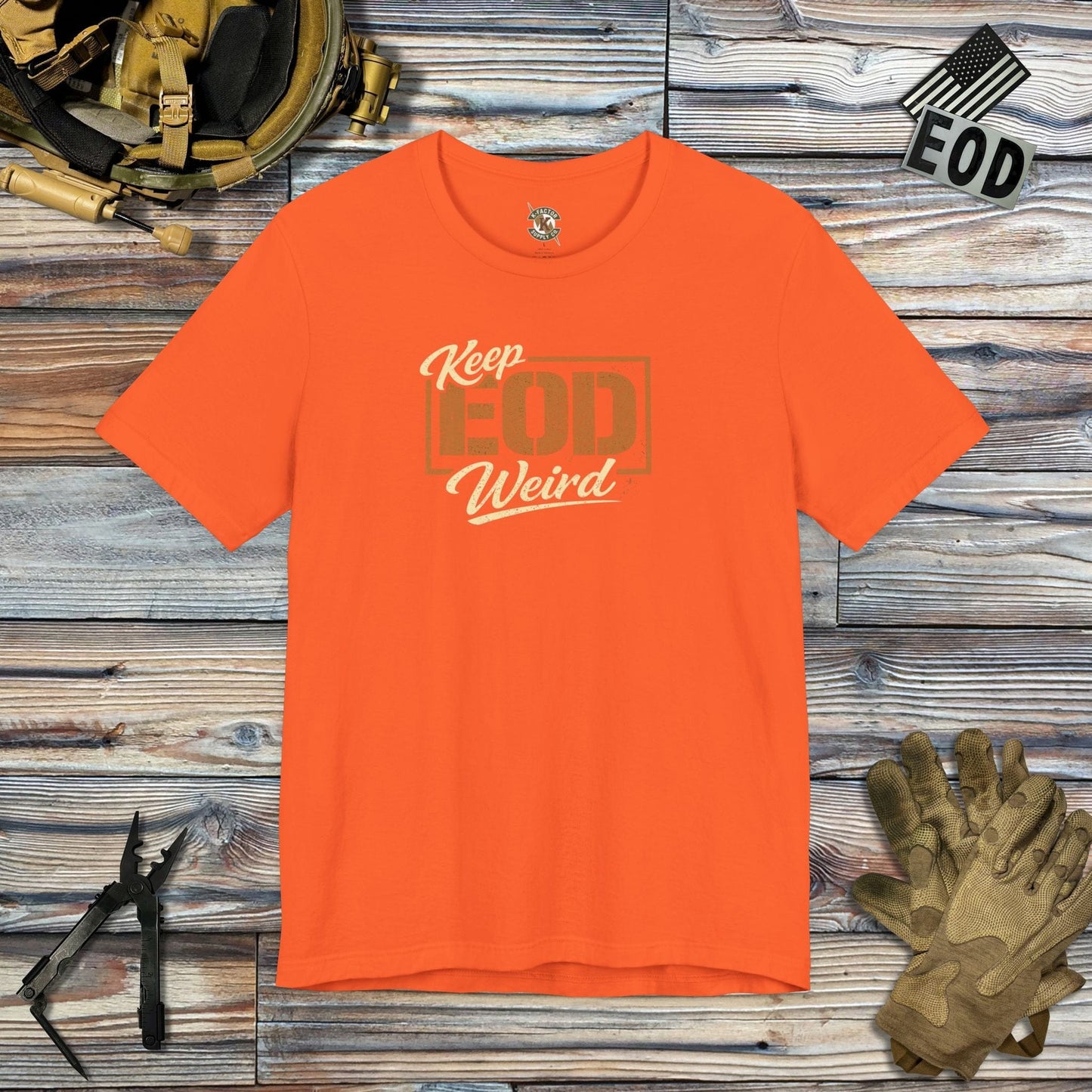 K-Factor Supply Co Keep EOD Weird T-Shirt