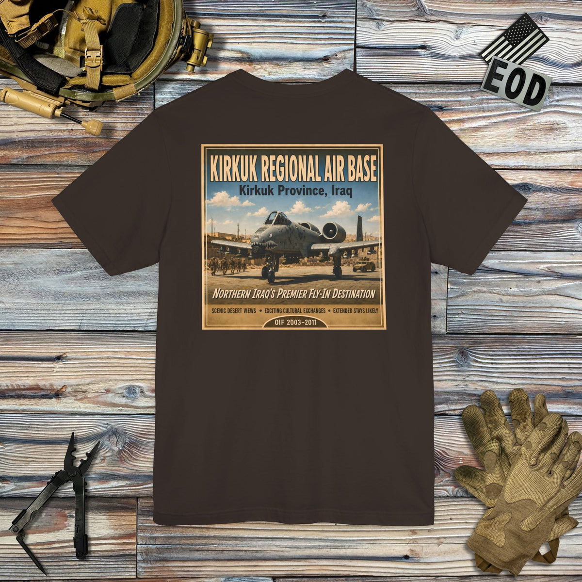 K-Factor Supply Co Kirkuk (KRAB) [Back Print] T-Shirt