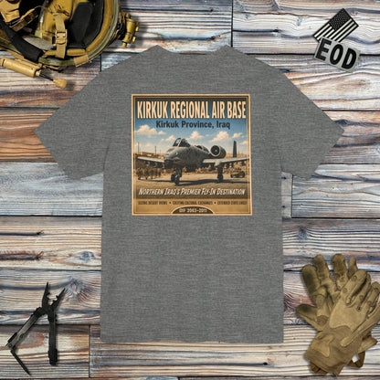 K-Factor Supply Co Kirkuk (KRAB) [Back Print] T-Shirt Deep Heather / S