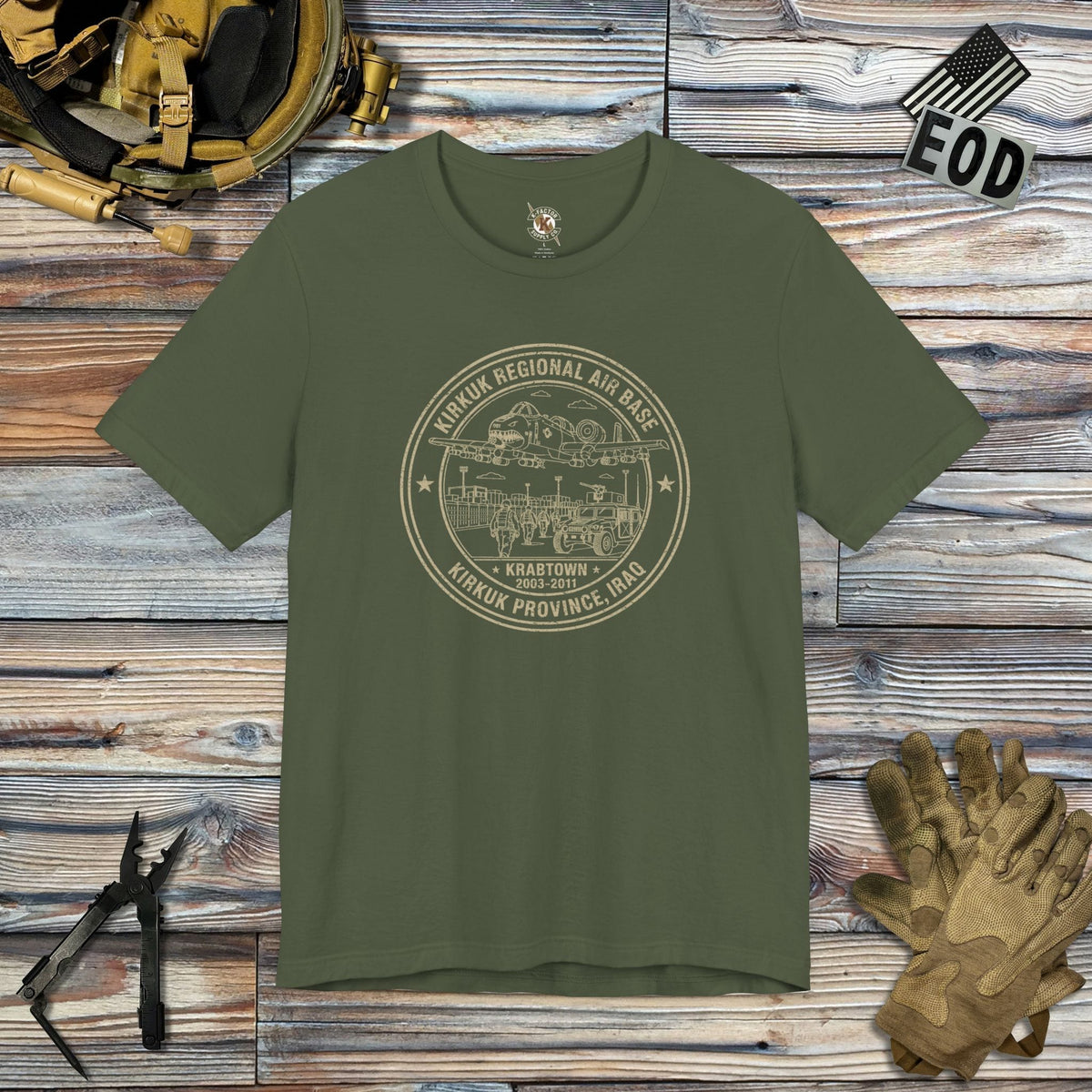 K-Factor Supply Co Kirkuk (KRAB) Icon Mk 2 T-Shirt Military Green / S