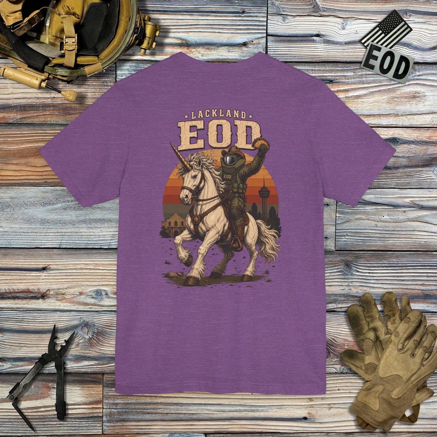 K-Factor Supply Co Lackland EOD "Lonestar Unicorn" T-Shirt