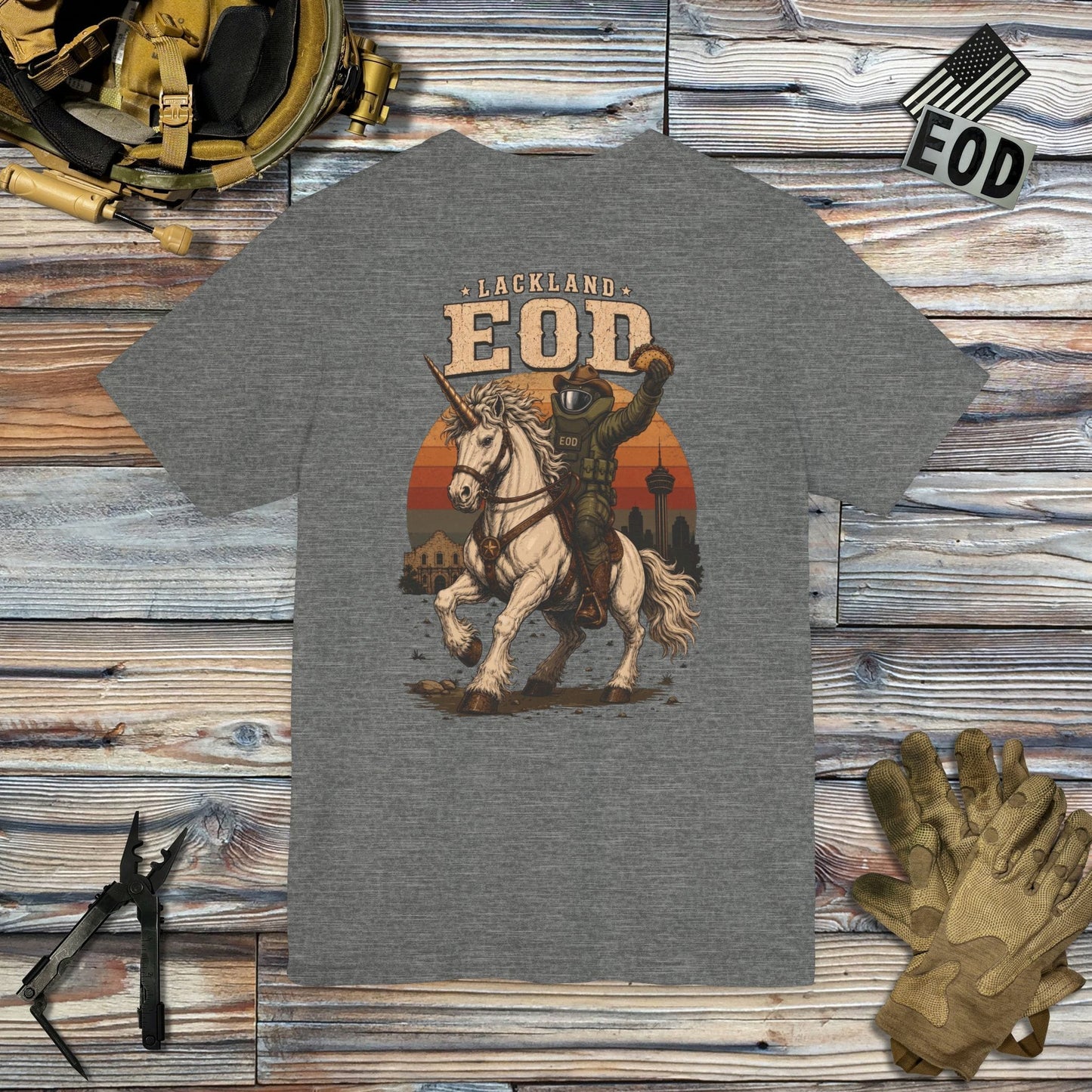 K-Factor Supply Co Lackland EOD "Lonestar Unicorn" T-Shirt