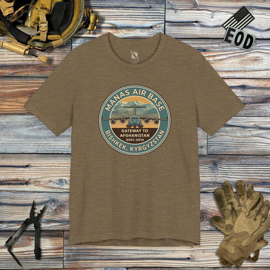 K-Factor Supply Co Manas AB Icon Mk 3 T-Shirt Heather Olive / S
