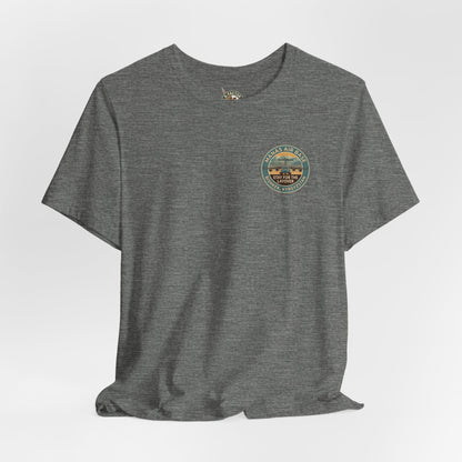 K-Factor Supply Co Manas Layover (Back Print) T-Shirt