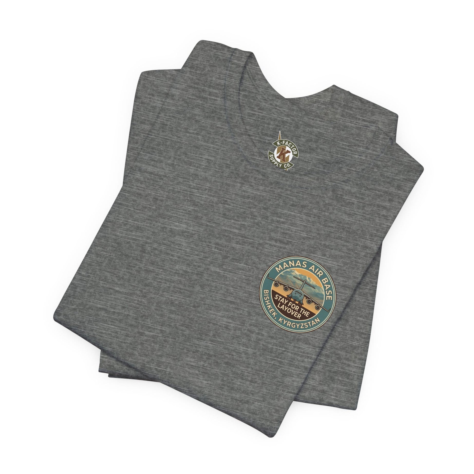 K-Factor Supply Co Manas Layover (Back Print) T-Shirt