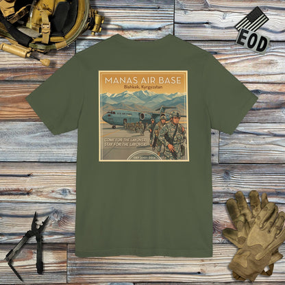 K-Factor Supply Co Manas Layover (Back Print) T-Shirt