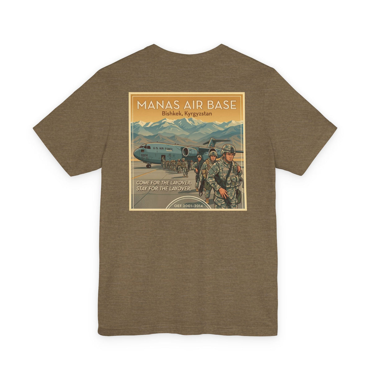 K-Factor Supply Co Manas Layover (Back Print) T-Shirt