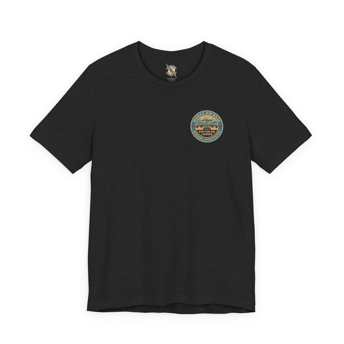 K-Factor Supply Co Manas Layover (Back Print) T-Shirt