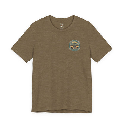 K-Factor Supply Co Manas Layover (Back Print) T-Shirt Heather Olive / S