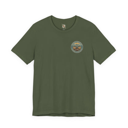 K-Factor Supply Co Manas Layover (Back Print) T-Shirt Military Green / S