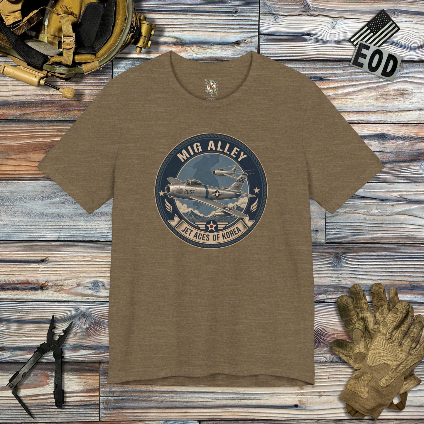 K-Factor Supply Co Mig Alley T-Shirt Heather Olive / S