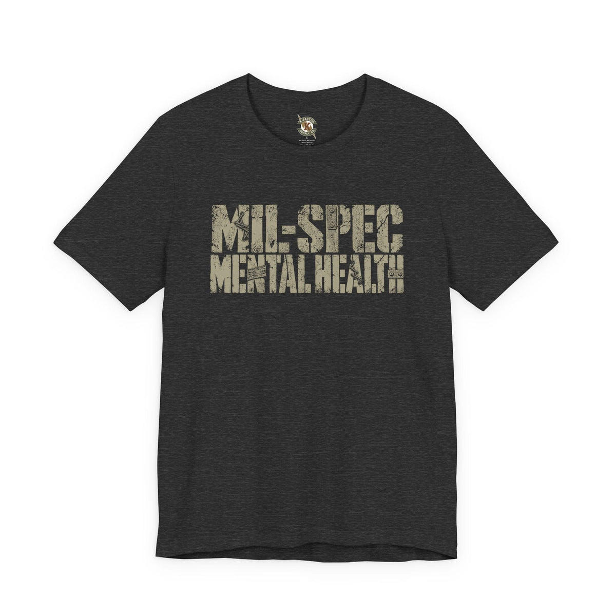 K-Factor Supply Co Mil-Spec Mental Health T-Shirt Dark Grey Heather / S