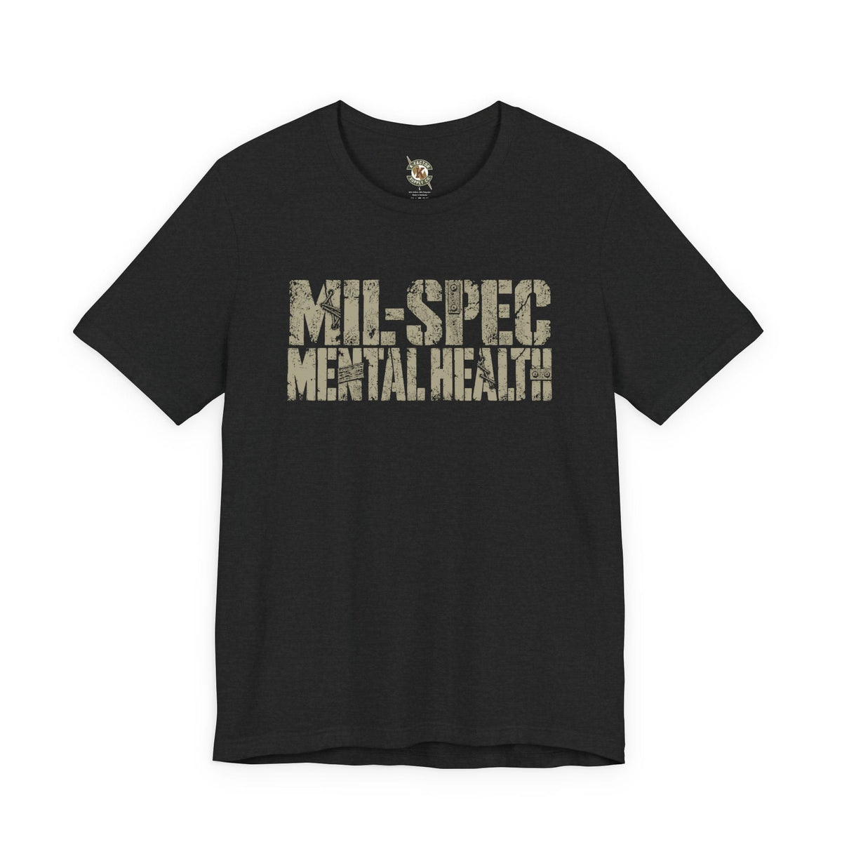 K-Factor Supply Co Mil-Spec Mental Health T-Shirt Solid Black Blend / S