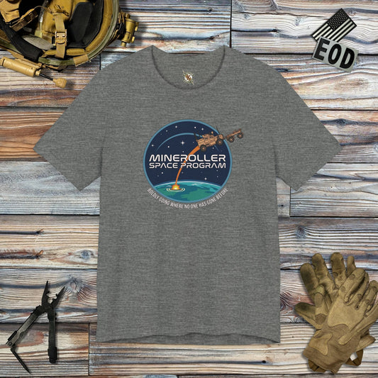 K-Factor Supply Co Mineroller Space Program (Clean) T-Shirt Deep Heather / S