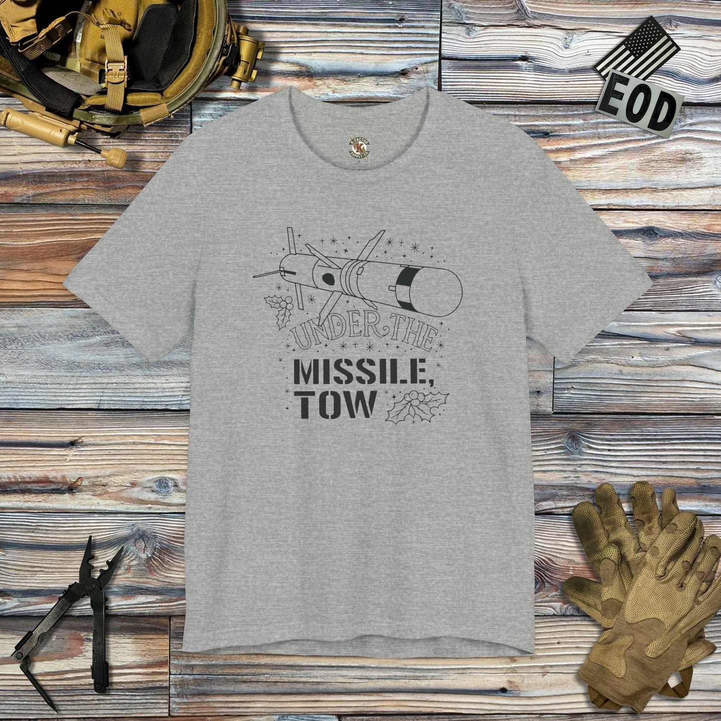 K-Factor Supply Co Missile TOW T-Shirt Athletic Heather / S