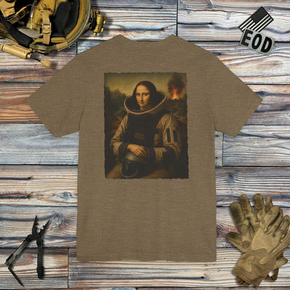 K-Factor Supply Co Mona Lisa Bomb Suit (Back Print) T-Shirt