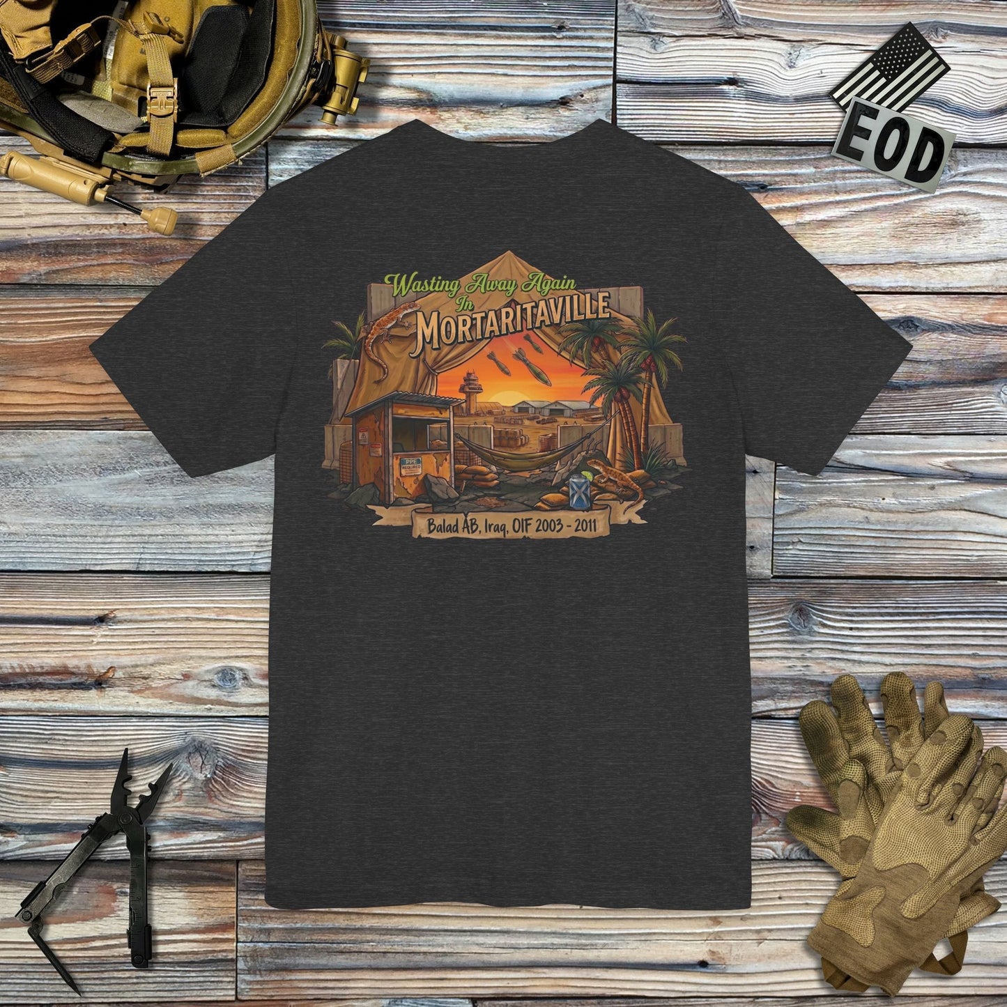 K-Factor Supply Co Mortaritaville (Back Print - Classic Colors) T-Shirt