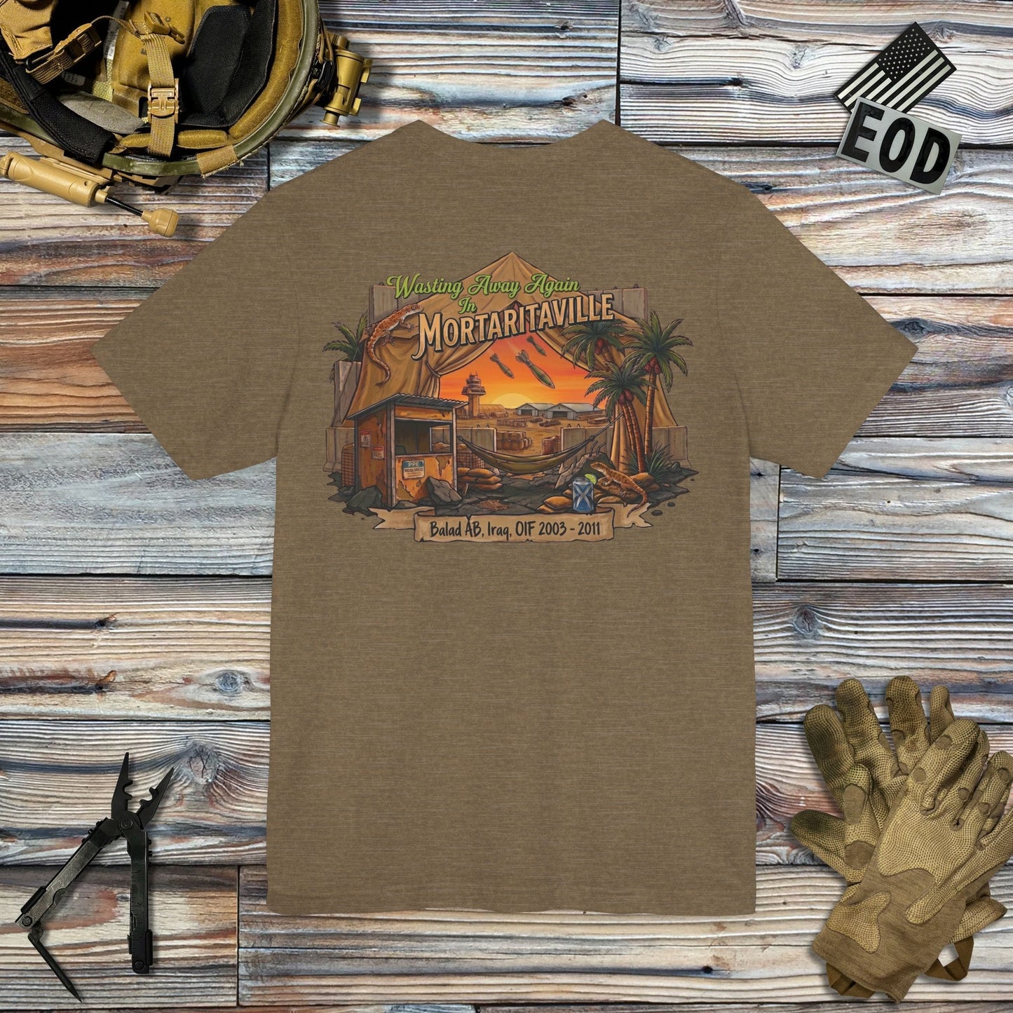 K-Factor Supply Co Mortaritaville (Back Print - Classic Colors) T-Shirt