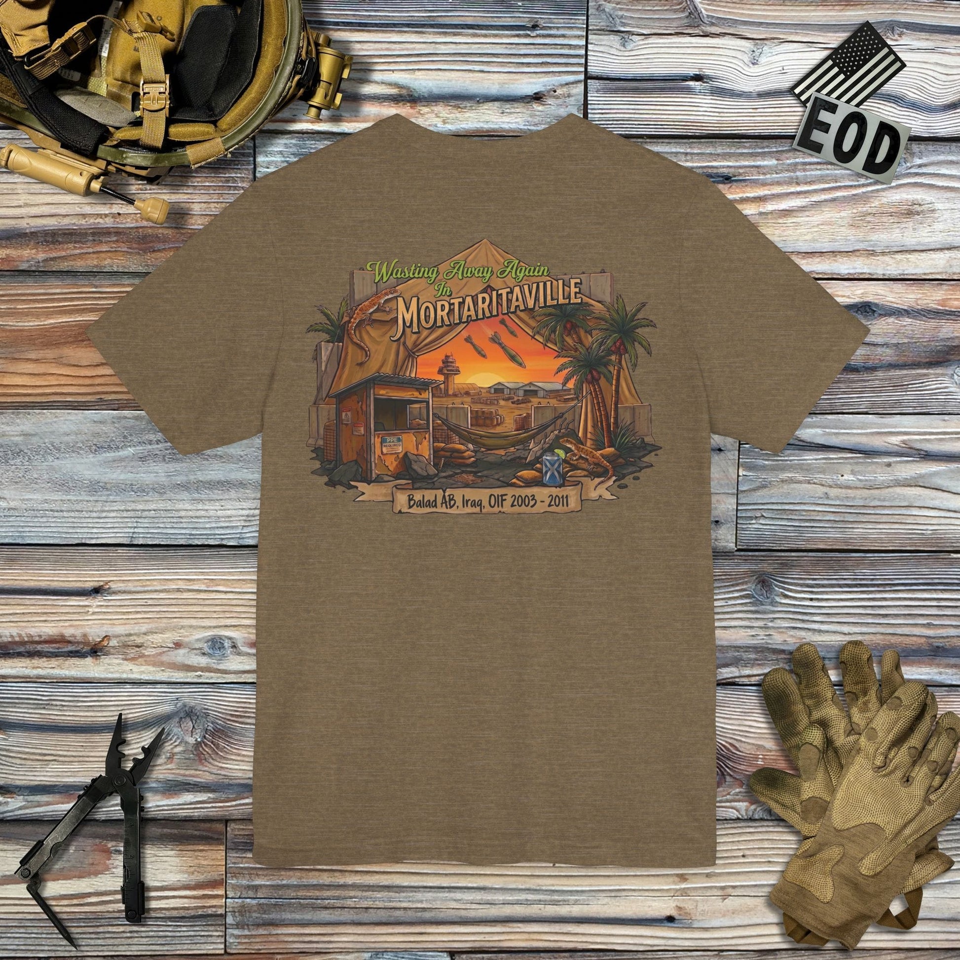 K-Factor Supply Co Mortaritaville (Back Print - Classic Colors) T-Shirt