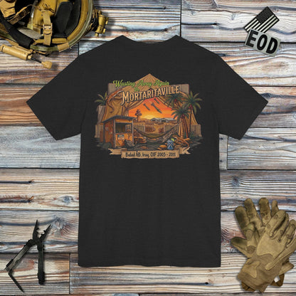 K-Factor Supply Co Mortaritaville (Back Print - Classic Colors) T-Shirt