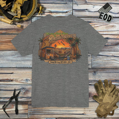 K-Factor Supply Co Mortaritaville (Back Print - Classic Colors) T-Shirt