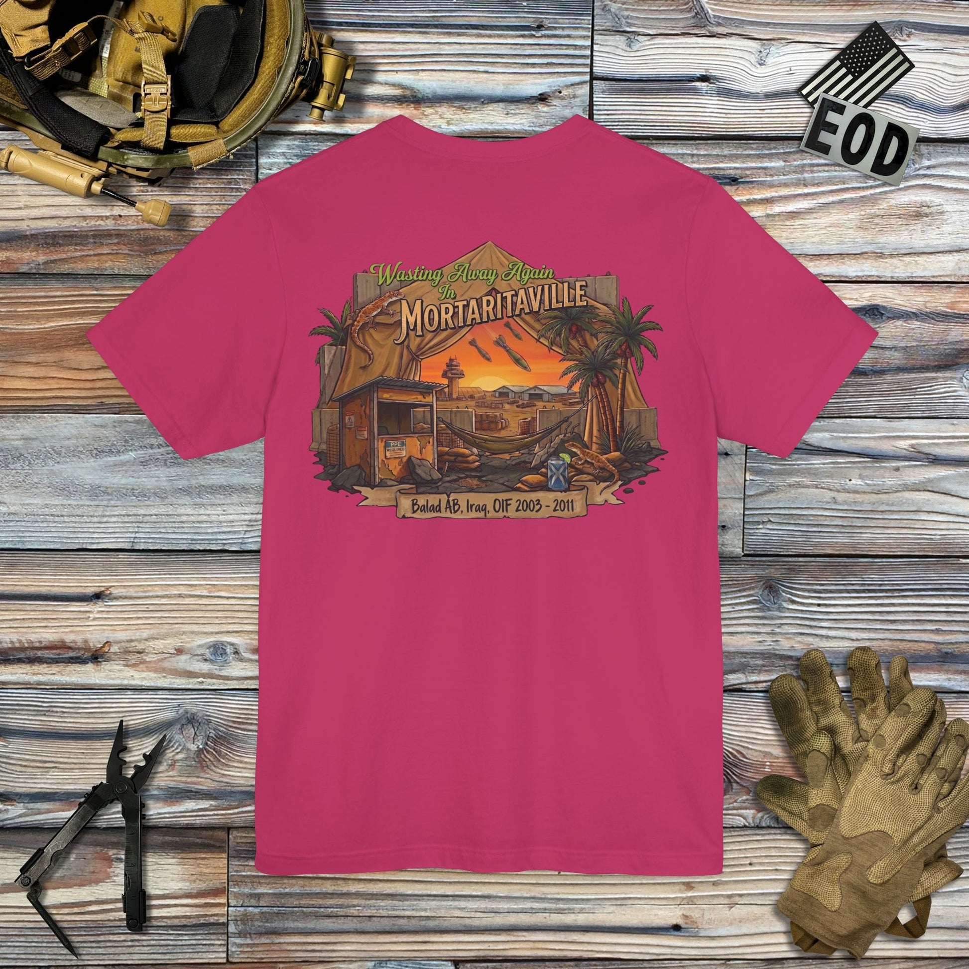 K-Factor Supply Co Mortaritaville (Back Print - Tropical Colors) T-Shirt