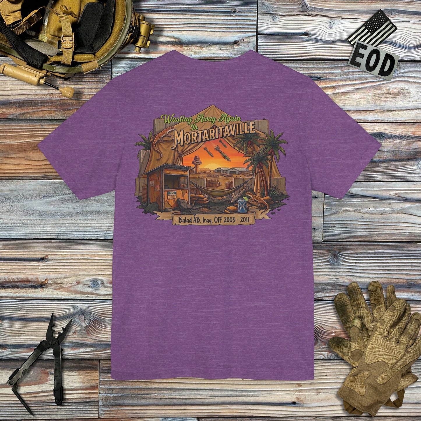 K-Factor Supply Co Mortaritaville (Back Print - Tropical Colors) T-Shirt