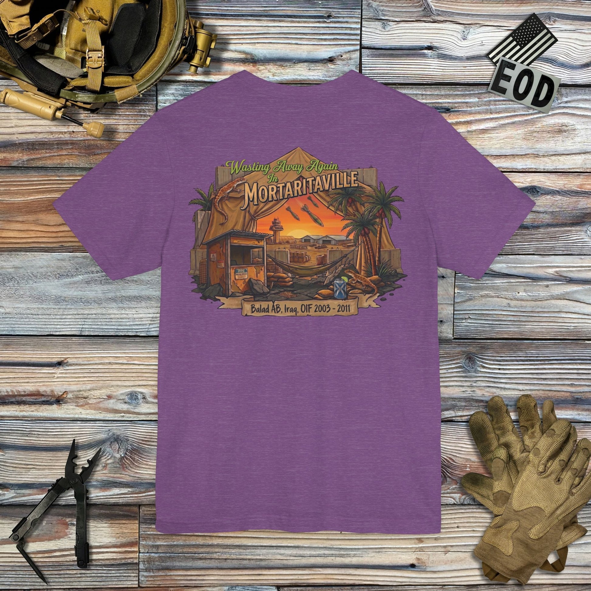 K-Factor Supply Co Mortaritaville (Back Print - Tropical Colors) T-Shirt