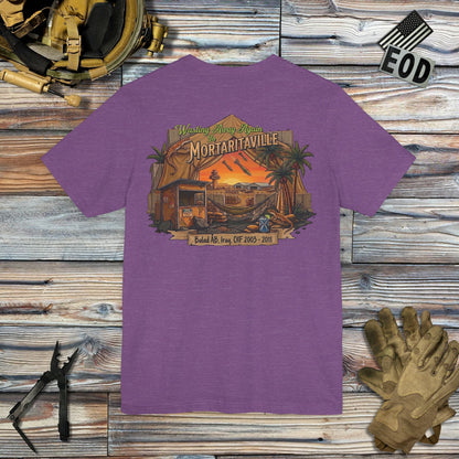 K-Factor Supply Co Mortaritaville (Back Print - Tropical Colors) T-Shirt