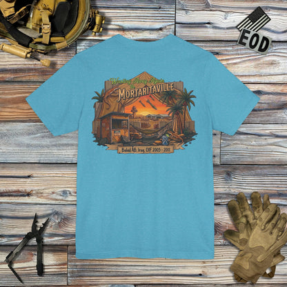 K-Factor Supply Co Mortaritaville (Back Print - Tropical Colors) T-Shirt