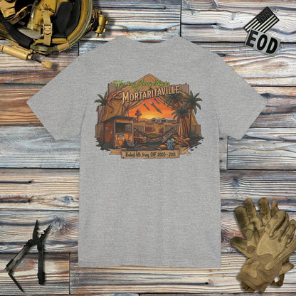 K-Factor Supply Co Mortaritaville (Back Print - Tropical Colors) T-Shirt