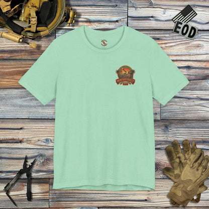 K-Factor Supply Co Mortaritaville (Back Print - Tropical Colors) T-Shirt Heather Mint / S