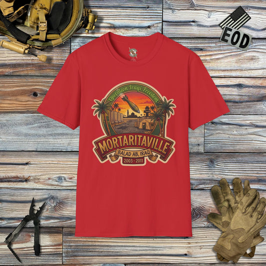 K-Factor Supply Co Mortaritaville Mk 1 (B+T) T-Shirt Red / 2XL