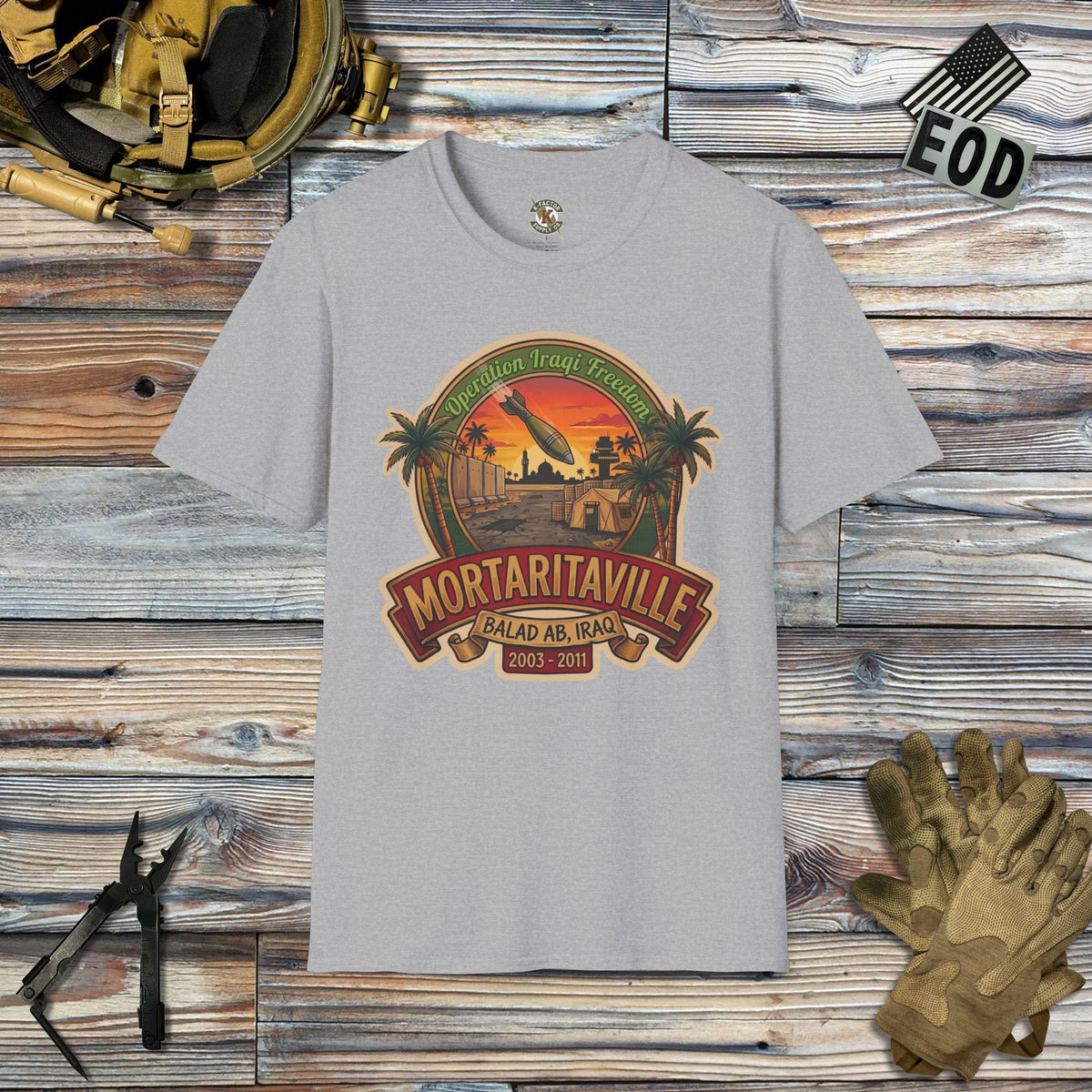 K-Factor Supply Co Mortaritaville Mk 1 (B+T) T-Shirt Sport Grey / 2XL