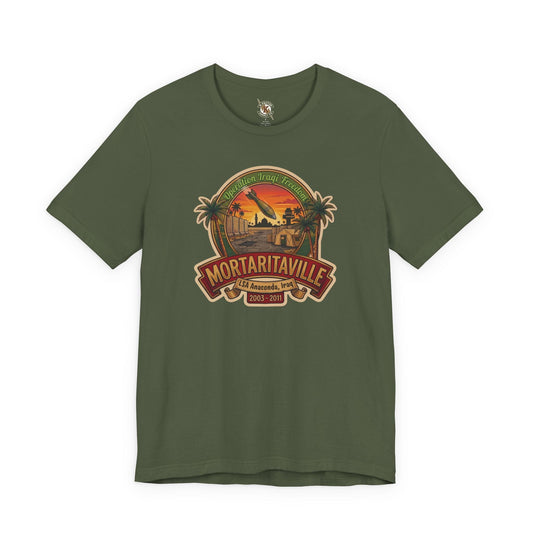 K-Factor Supply Co Mortaritaville Mk 1 Mod 1 [LSAA] (Classic Colors) T-Shirt Military Green / S
