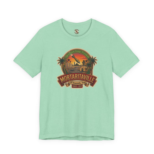 K-Factor Supply Co Mortaritaville Mk 1 Mod 1 [LSAA] (Tropical Colors) T-Shirt Heather Mint / S