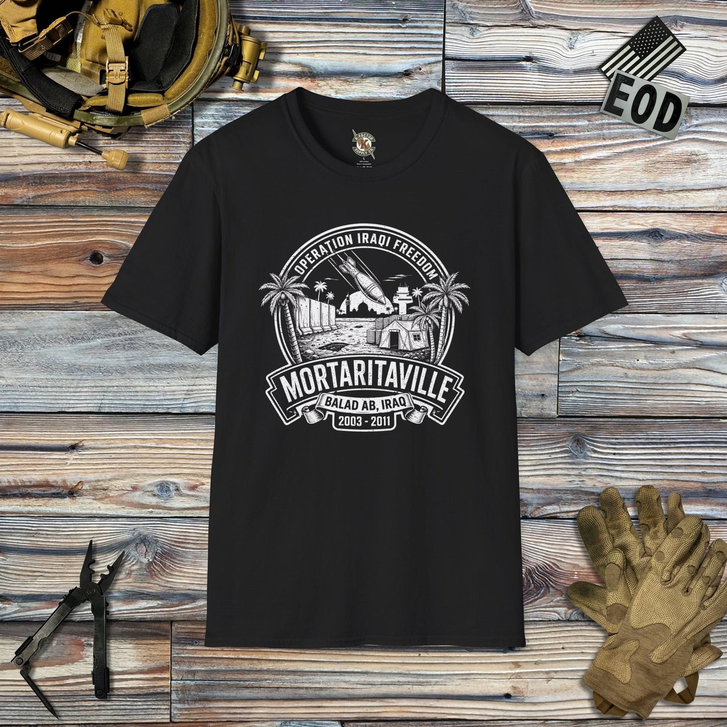 K-Factor Supply Co Mortaritaville Mk 2 (B+T) T-Shirt Black / 2XL