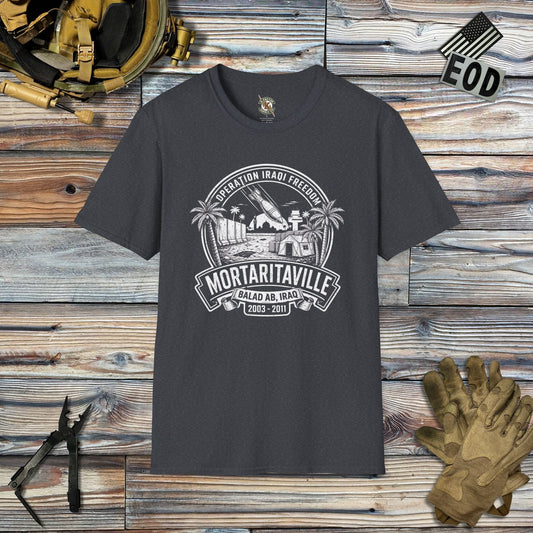 K-Factor Supply Co Mortaritaville Mk 2 (B+T) T-Shirt Dark Heather Grey / 2XL