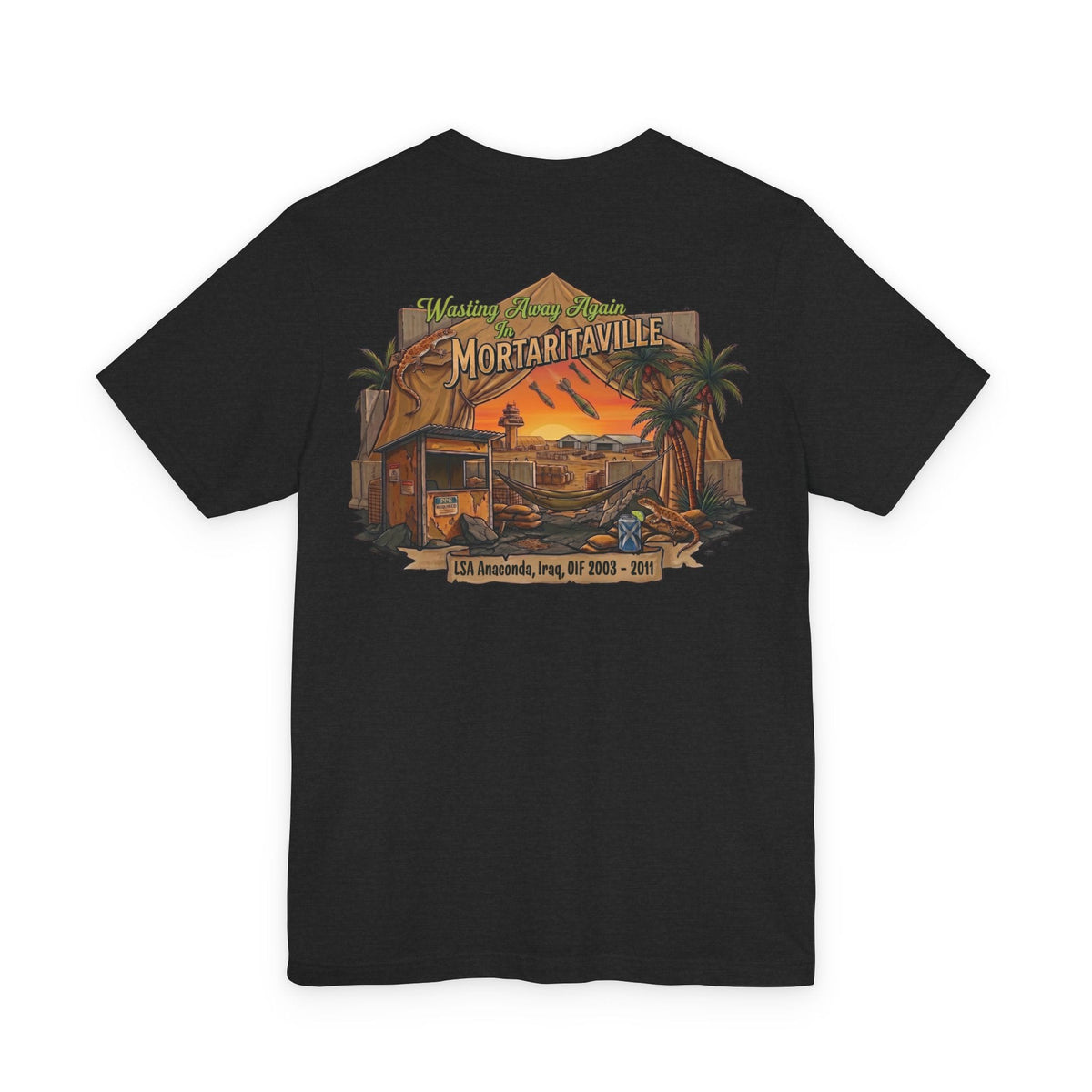 K-Factor Supply Co Mortaritaville Mod 1 [LSAA] (Back Print - Classic Colors) T-Shirt