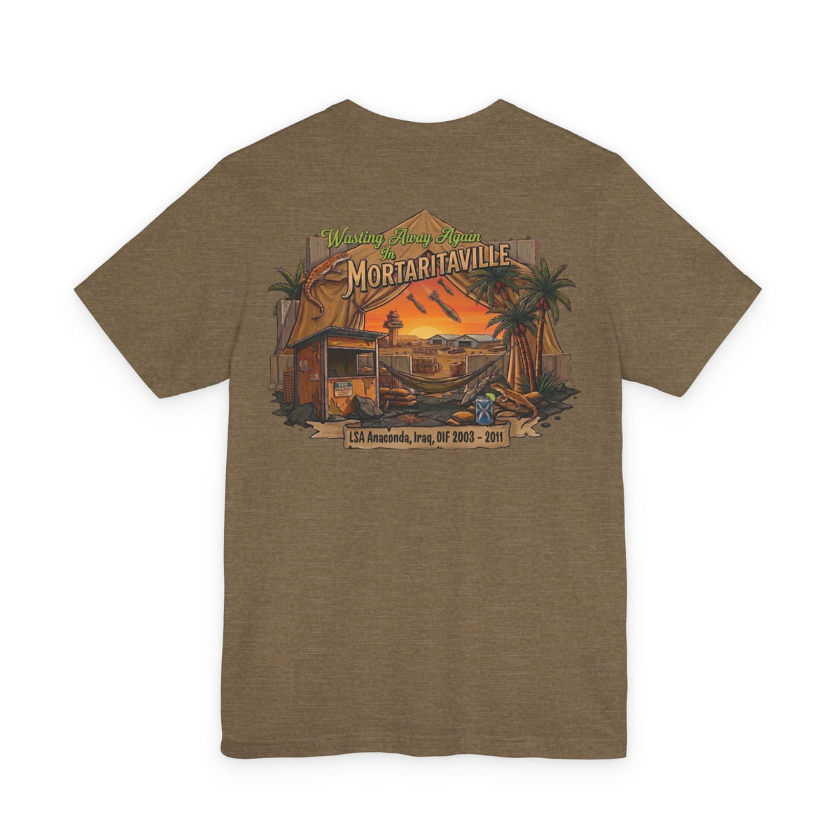K-Factor Supply Co Mortaritaville Mod 1 [LSAA] (Back Print - Classic Colors) T-Shirt