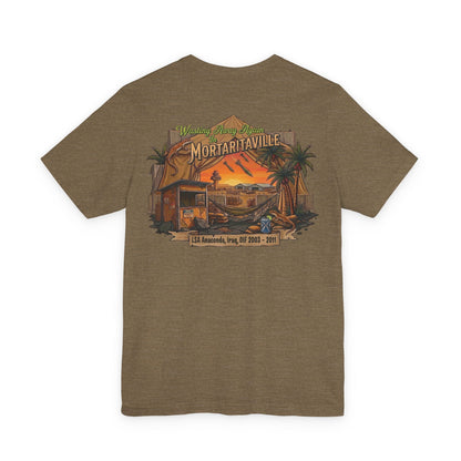 K-Factor Supply Co Mortaritaville Mod 1 [LSAA] (Back Print - Classic Colors) T-Shirt