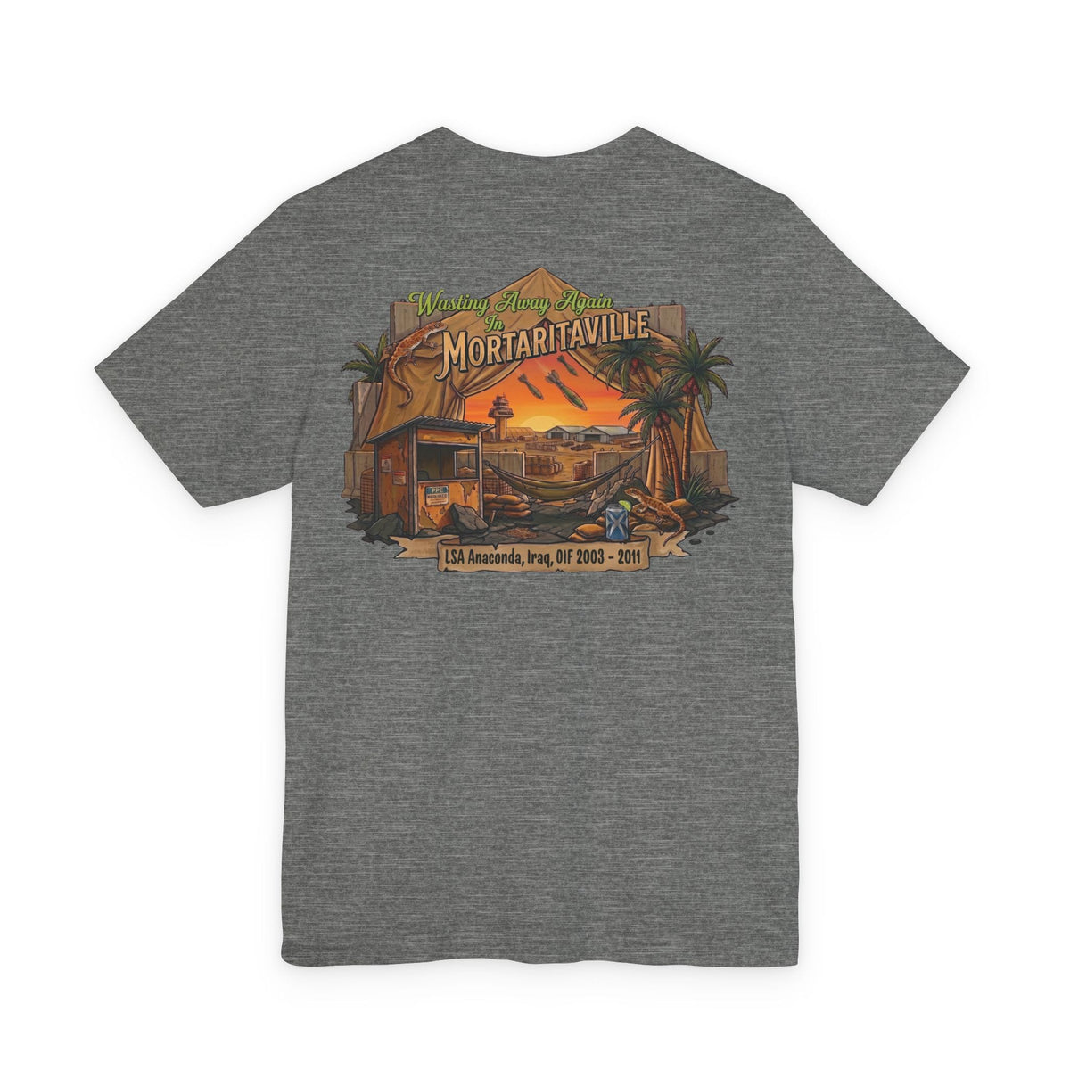 K-Factor Supply Co Mortaritaville Mod 1 [LSAA] (Back Print - Classic Colors) T-Shirt