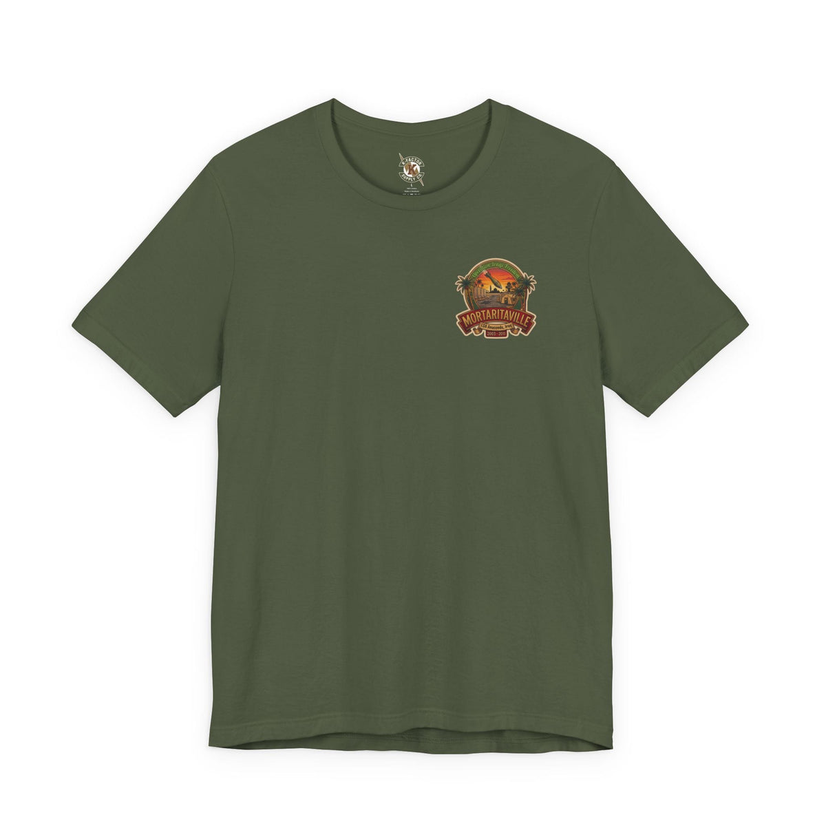 K-Factor Supply Co Mortaritaville Mod 1 [LSAA] (Back Print - Classic Colors) T-Shirt