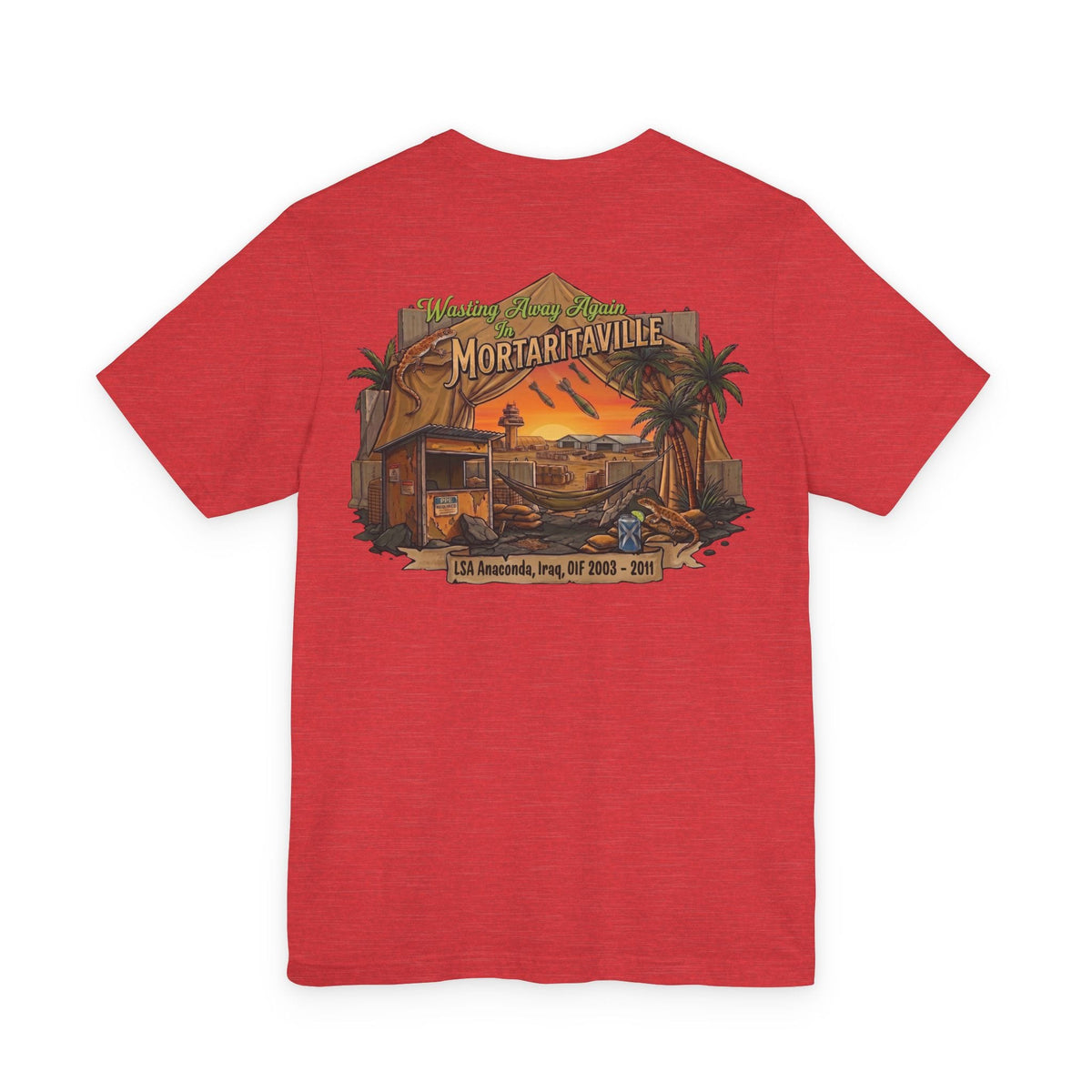 K-Factor Supply Co Mortaritaville [Mod 1 - LSAA] (Back Print - Tropical Colors) T-Shirt