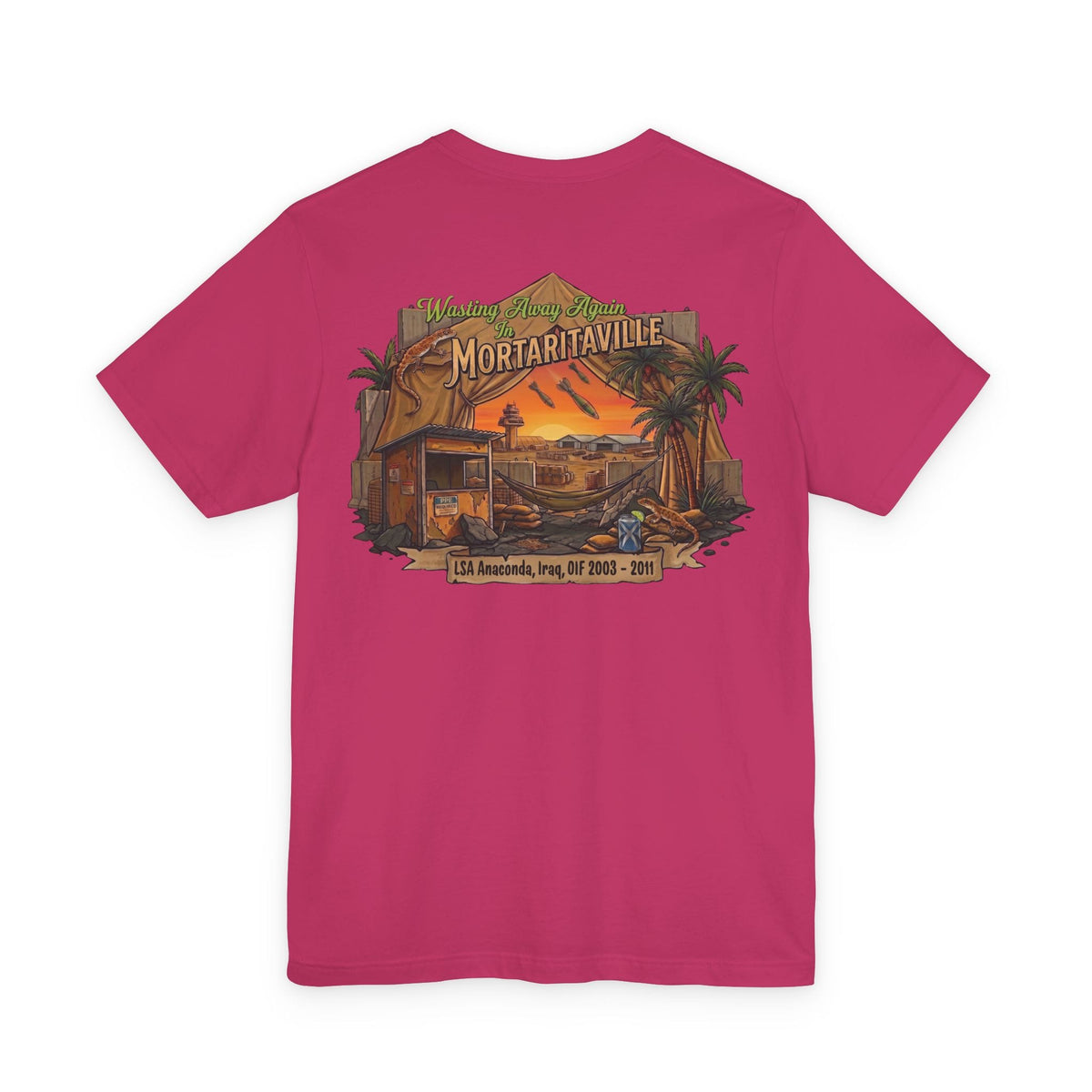 K-Factor Supply Co Mortaritaville [Mod 1 - LSAA] (Back Print - Tropical Colors) T-Shirt